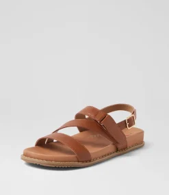 Women I LOVE BILLY Flats|Sandals-Zoorun Tan Sandals