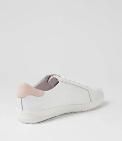 Women SUPERSOFT Comfort|Sneakers-Zutter D White Dusty Pink Leather Sneakers
